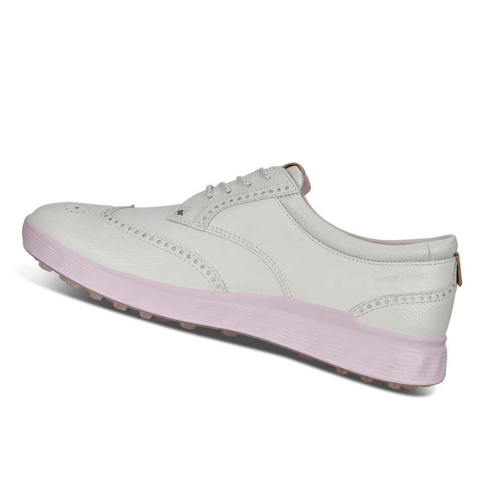 Női Ecco Spikeless S-classic Golf Cipő Fehér | HU 133PJJ